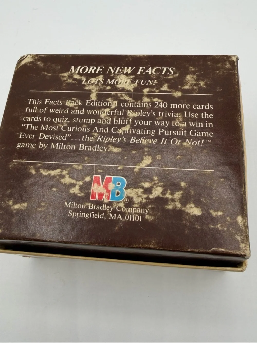 Vintage 1984 Ripley’s Believe It or Not Facts Pack Ed 1 240 Cards Milton Bradley